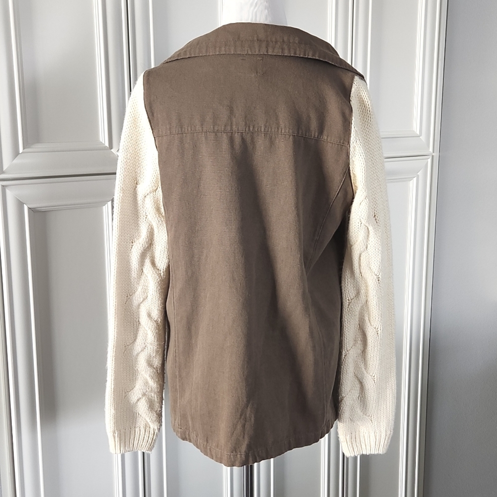 ELLISON | Mixed Media Sweater Jacket - Picture 6 of 6